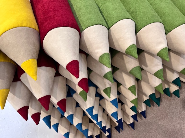 polštářky pastelky